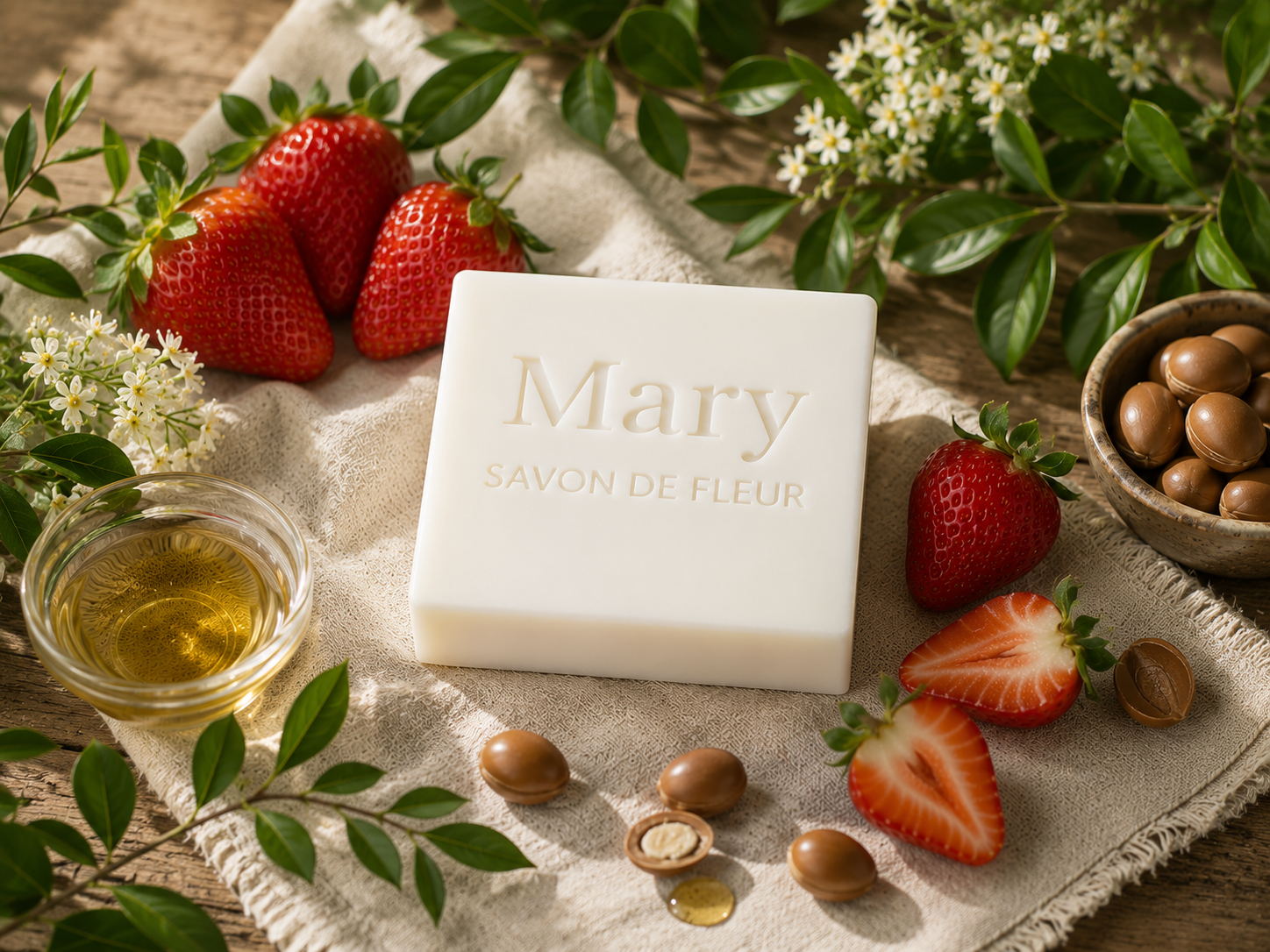 Savon à la fraise