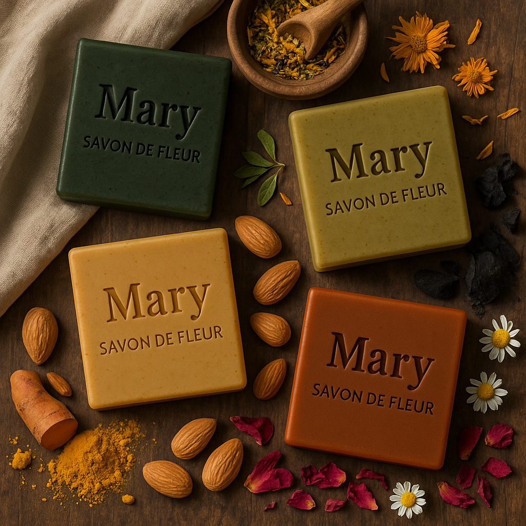 Spirulina en gele klei zeep van Mary Savon de Fleur – revitaliserend, natuurlijk en zacht voor de huid